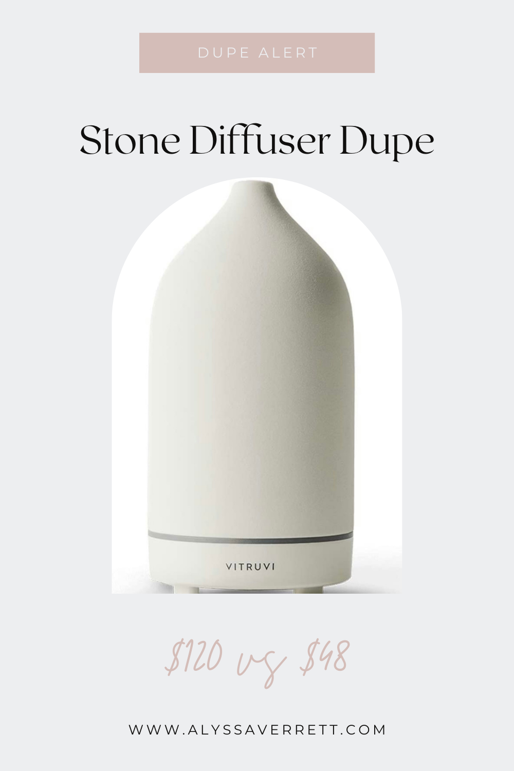 Vitruvi stone diffuser dupe