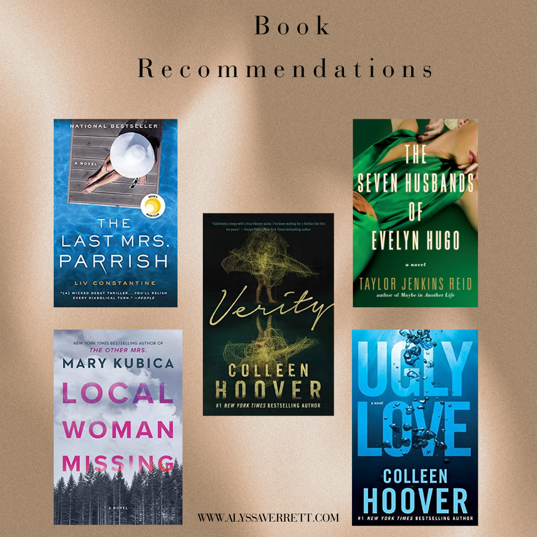 Book Recs Alyssa Verrett